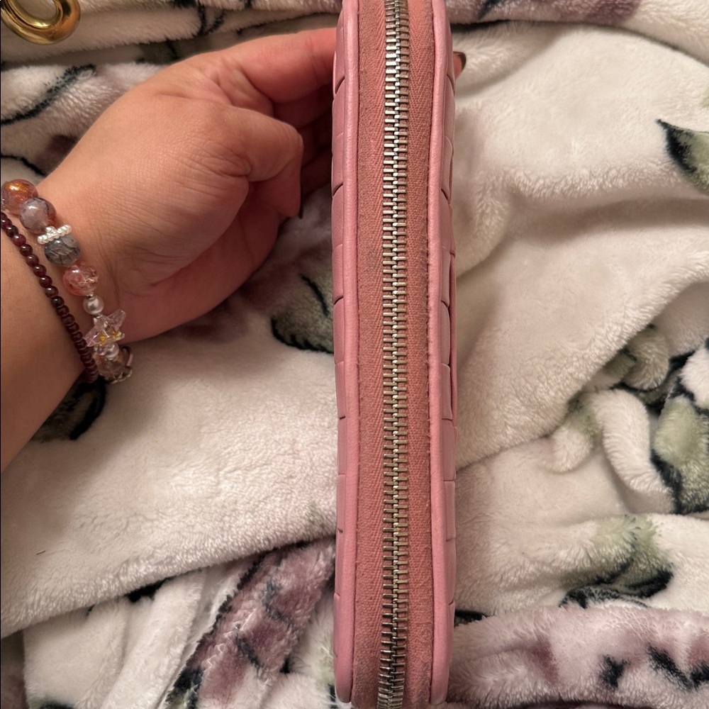 Miu Miu Pink Woven Wallet - Picture 3 of 9